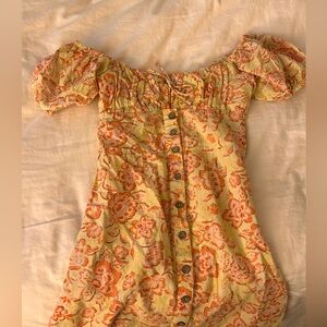 Off shoulder Billabong X Wrangler dress